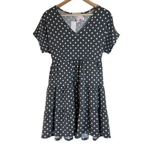 Gilli Polka Dot Fit and Flare Mini Dress NWT